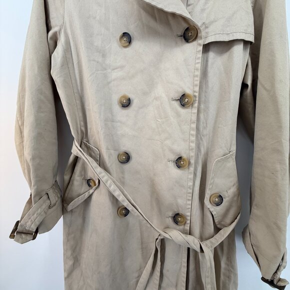 Banana Republic early 2000s Timeless trench coat with belt Womens Size Large - Picture 3 of 15